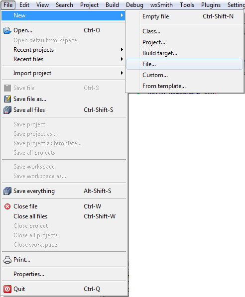 Sub-menus