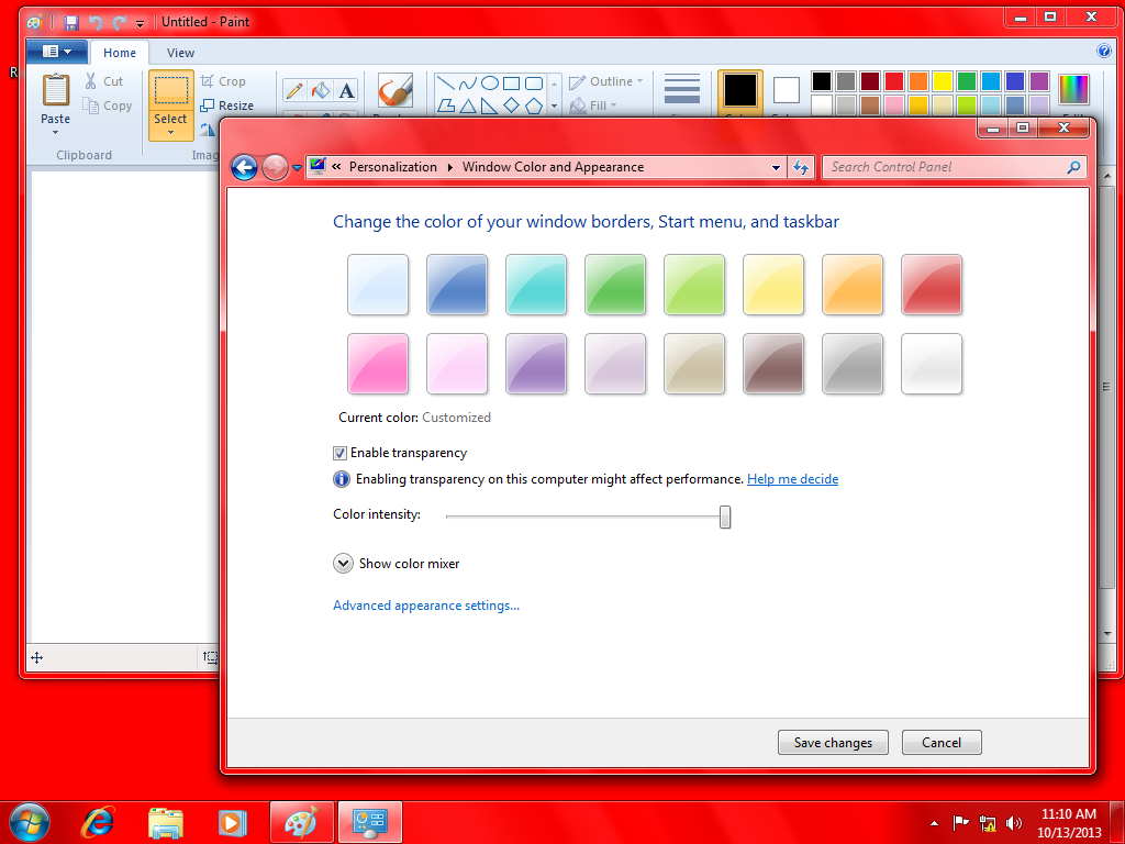Color fail