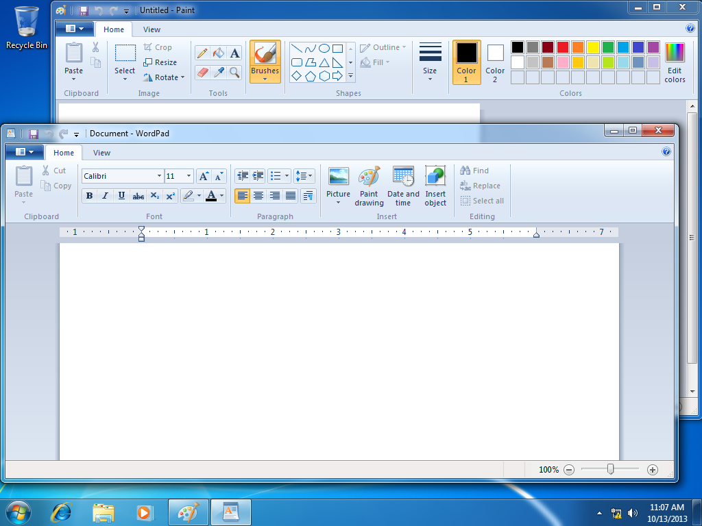 Windows 7 ribbon