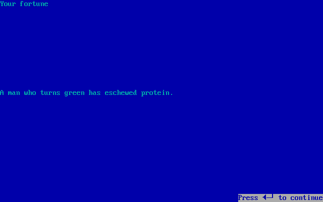 QNX 1989 Demo Fortune