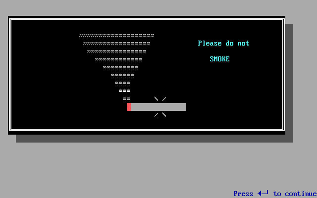 QNX 1989 Demo No smoking