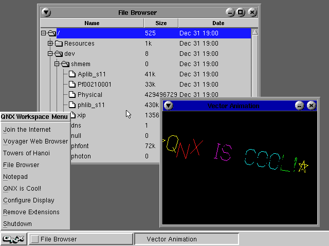 QNX Demo File Management
