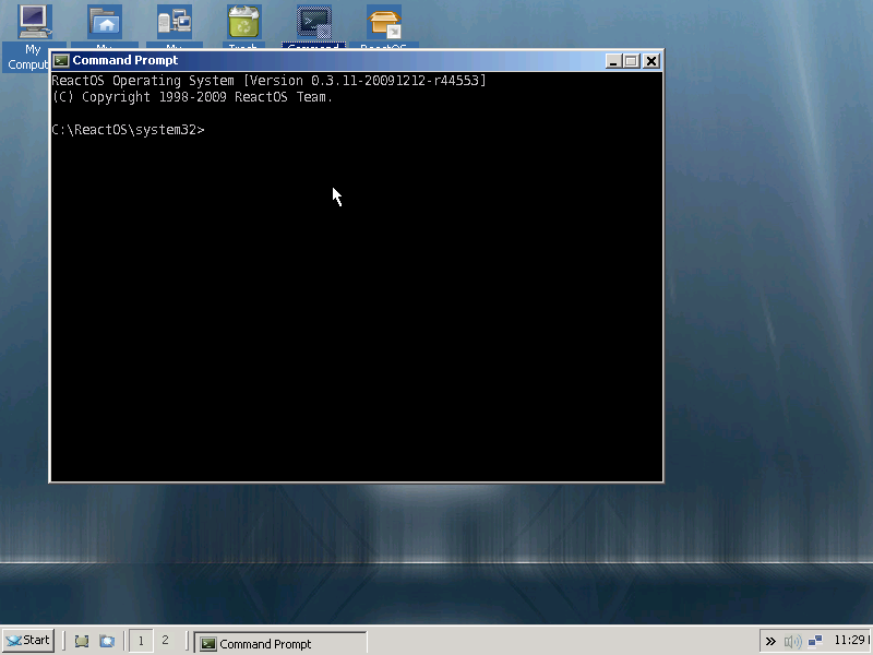 ReactOS 0.3.11 Command Prompt