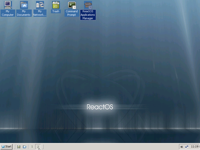 ReactOS 0.3.11 Multiple-desktop
