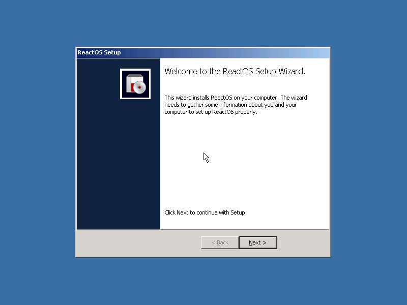 ReactOS 0.3.11 First Boot