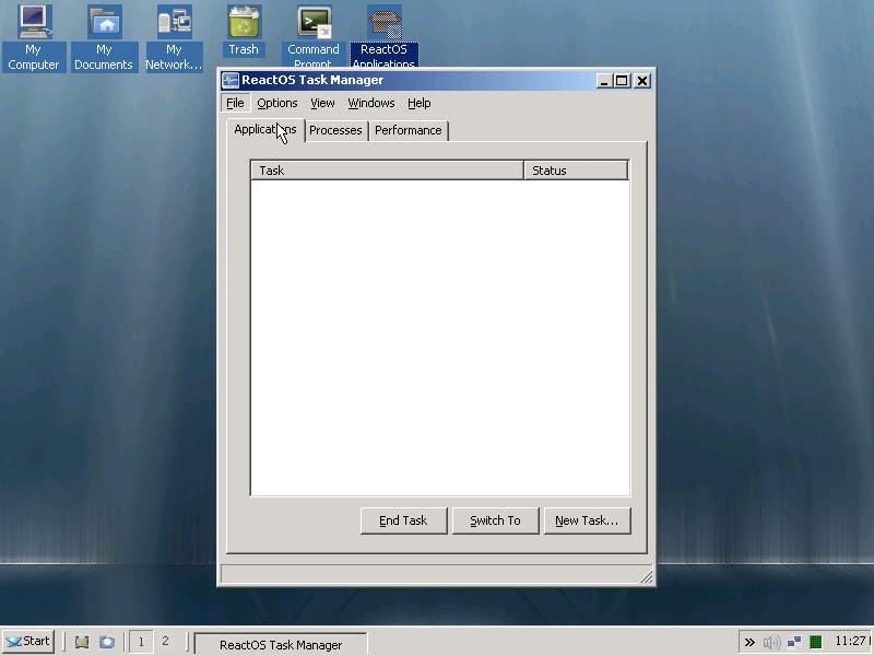 ReactOS 0.3.11 Task Manager