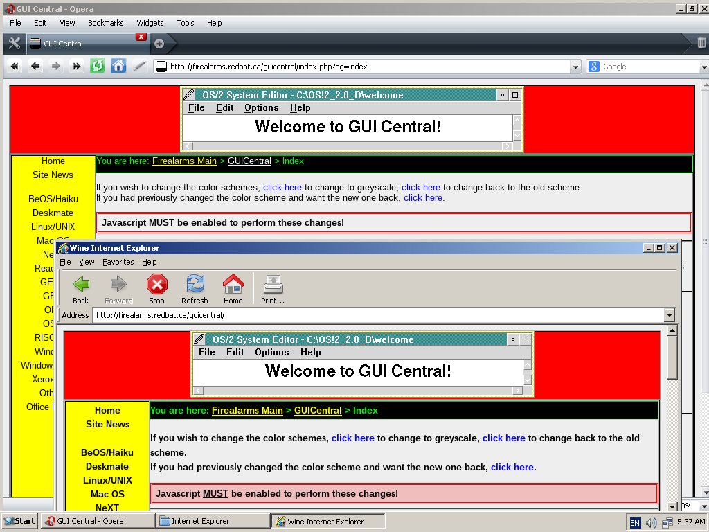 ReactOS 0.4 Opera
