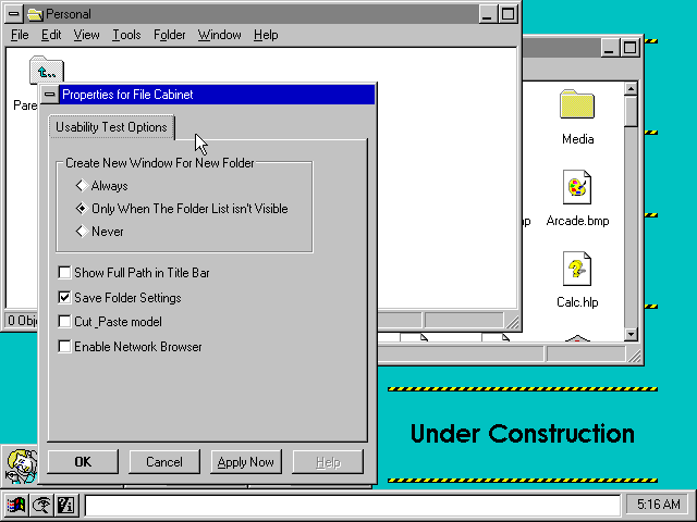 Chicago 58 Usability test options