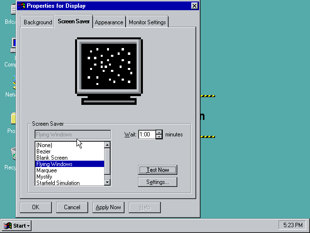 Chicago B81 Display Properties