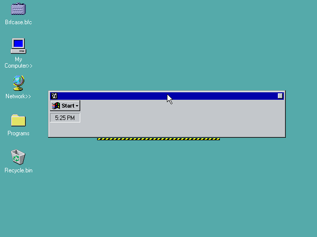 Chicago B81 Dragging taskbar
