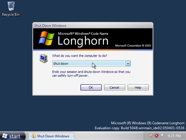 Longhorn 5048 Shutdown