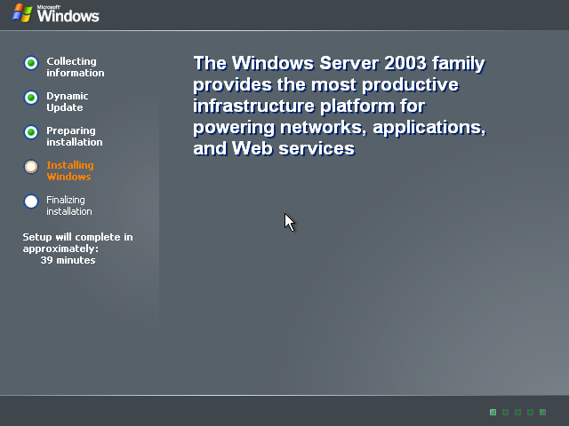 Windows Server 2k3 Setup