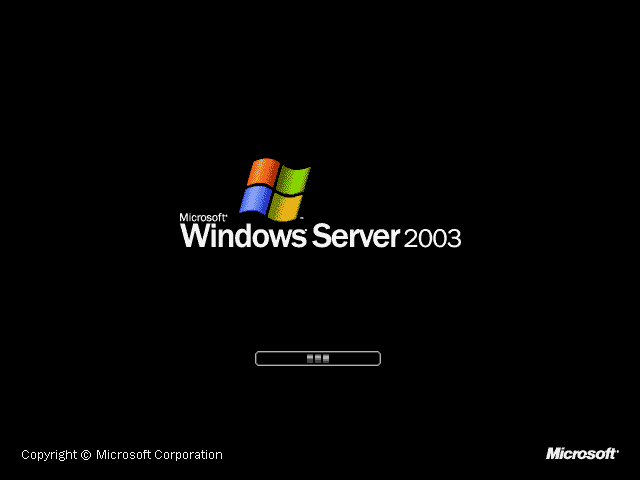 Windows Server 2k3 Splash