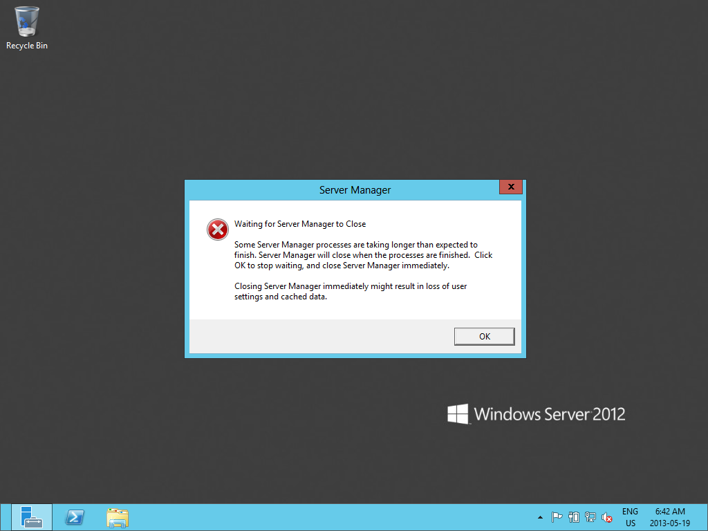 Windows Server 2012 Fail