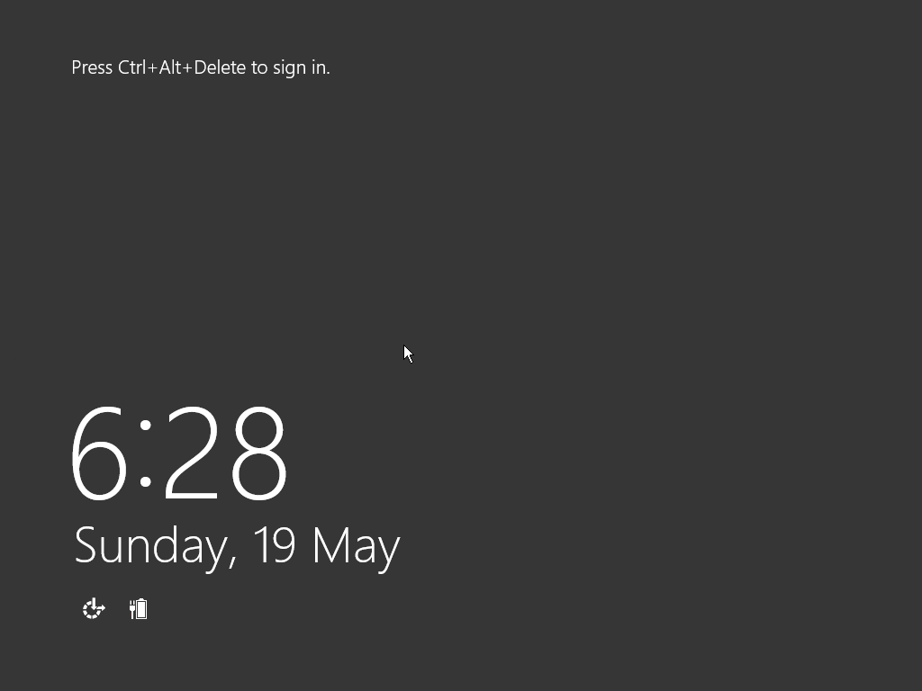 Windows Server 2012 Login