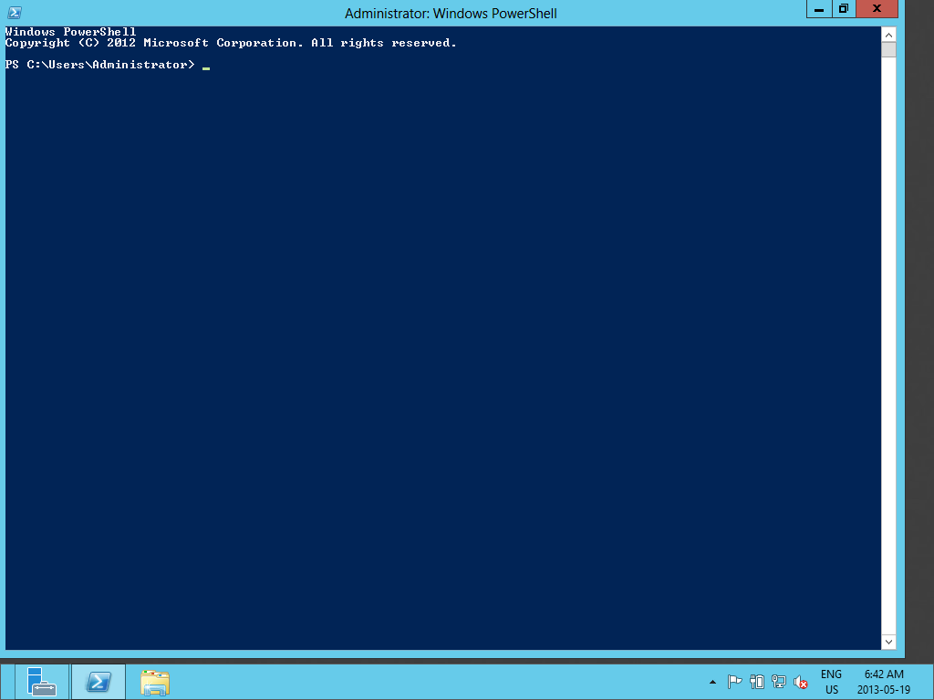 Windows Server 2012 PowerShell