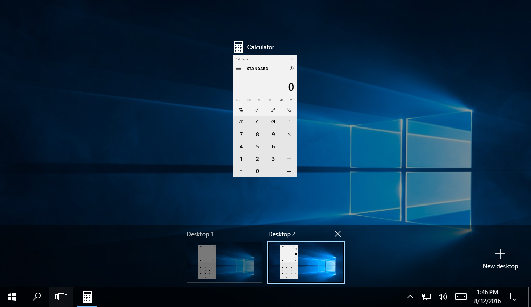 Windows 10.1 Pin virtual desktops