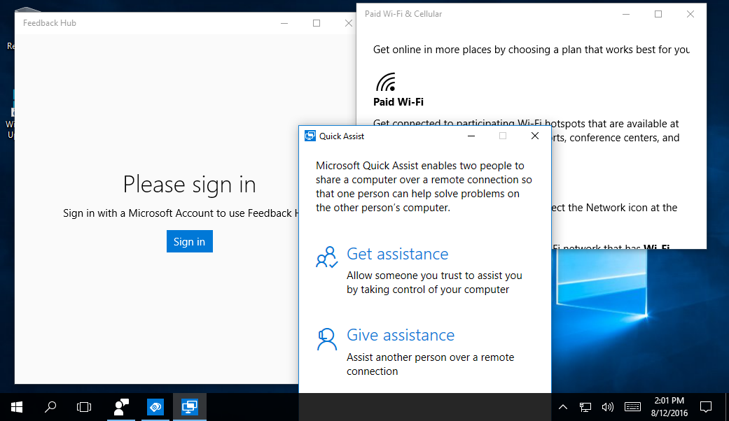 Windows 10.1 New applications