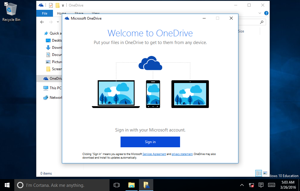 Windows 10 Dialog box