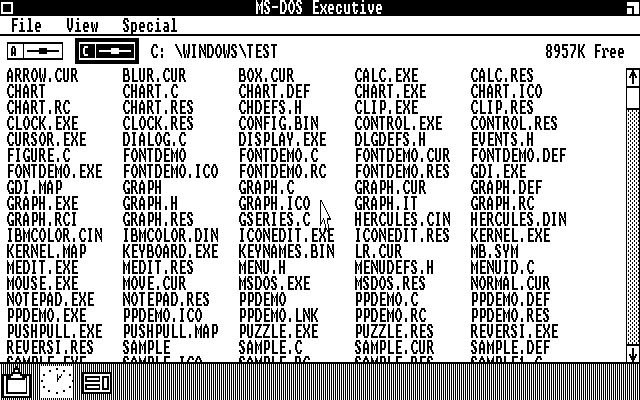 Windows 1 DR5 MS-DOS Executive