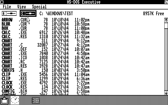 Windows 1 DR5 List mode