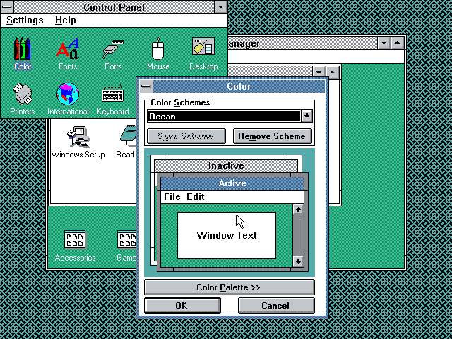 Windows 3.0 Themes