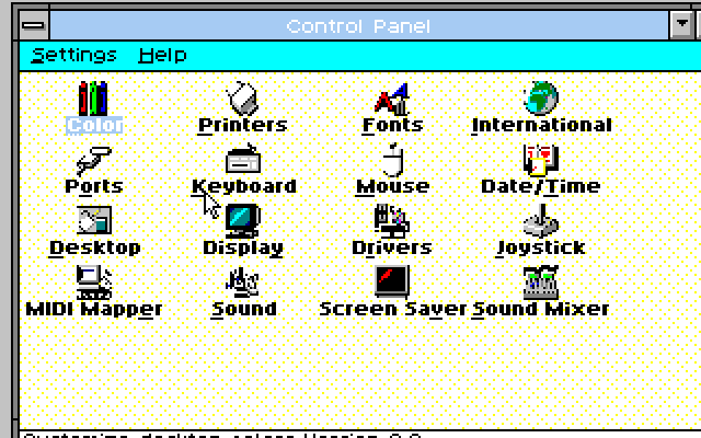 Windows 3.0 w/MME 256 color mode