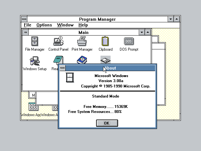 Windows 3.0 w/MME Desktop