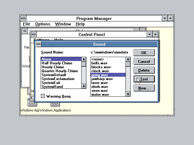 Windows 3.0 w/MME Sounds