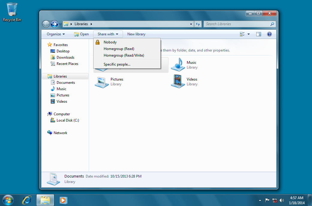Windows 7 Explorer