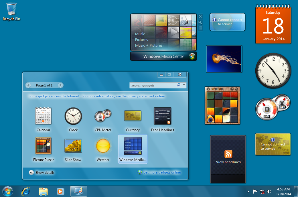 Windows 7 Gadgets