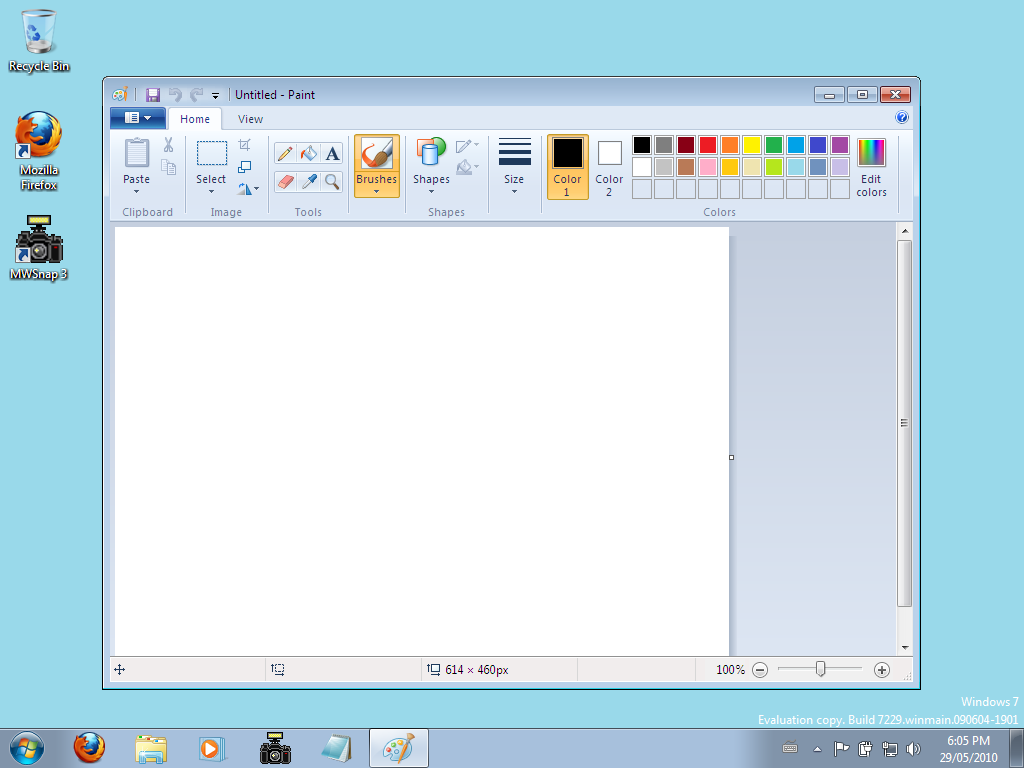 Windows 7 RC Paint