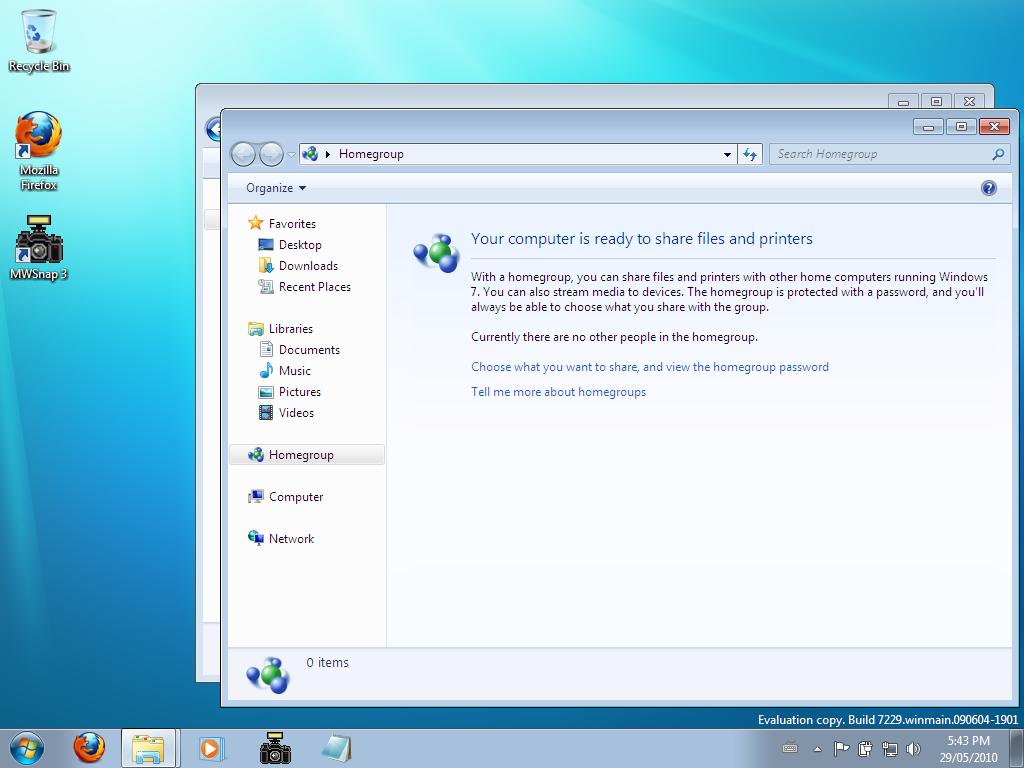 Windows 7 RC Multiple Windows