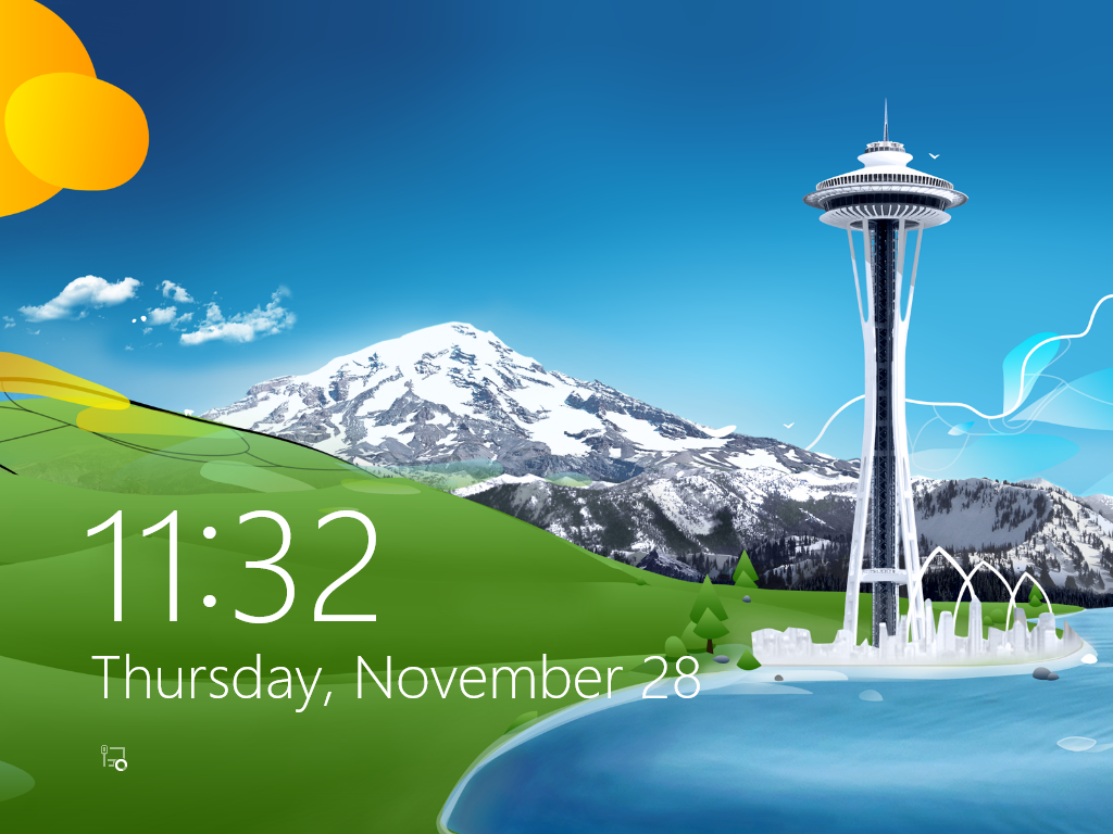 Windows 8 Lock screen