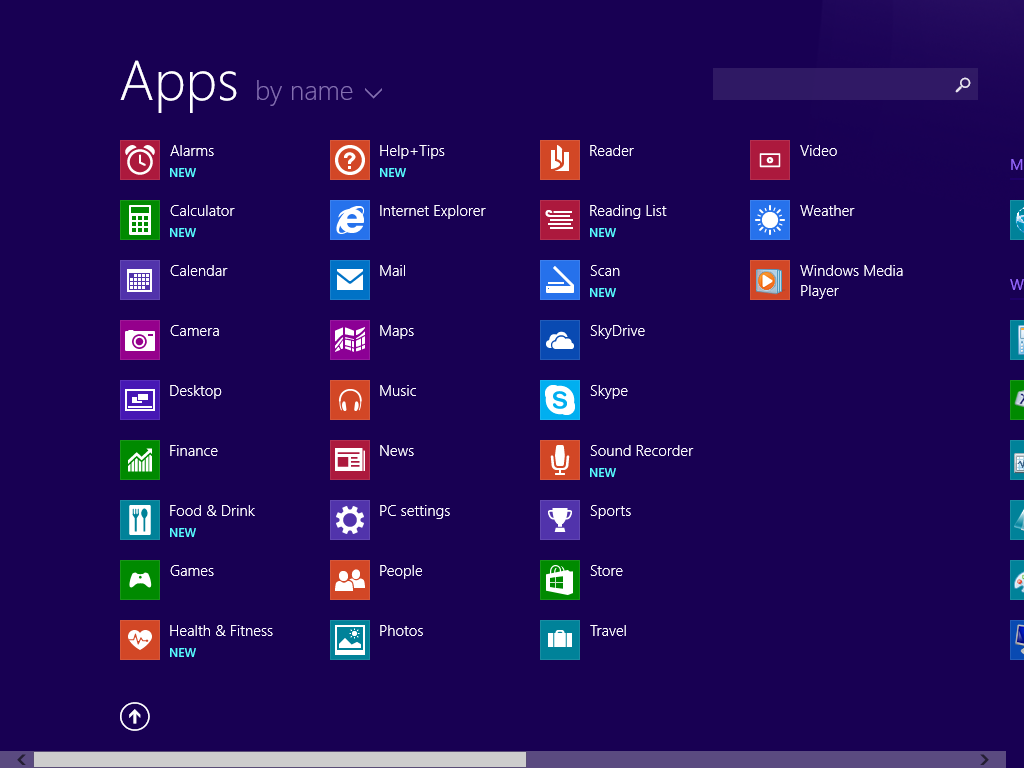 Windows 8.1 All Apps