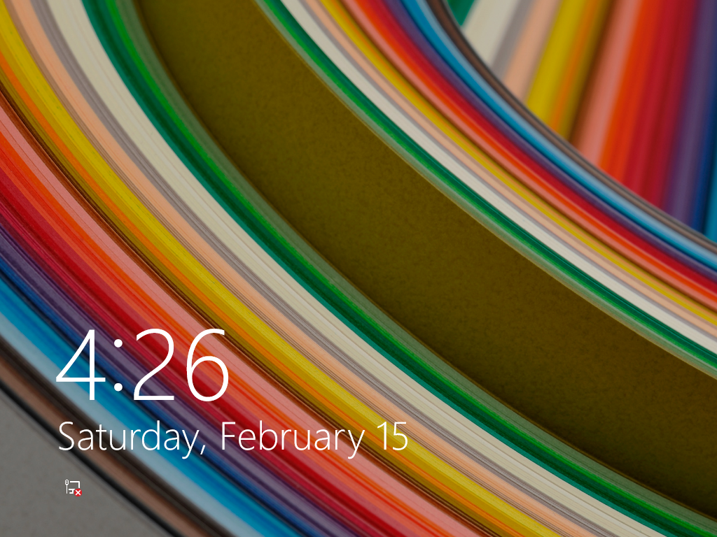 Windows 8.1 Lock Screen