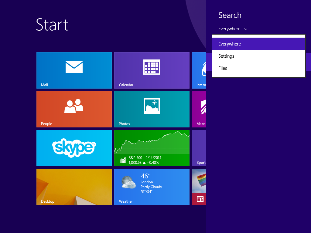 Windows 8.1 Search