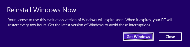 Windows 8.1 Shutting YOU down