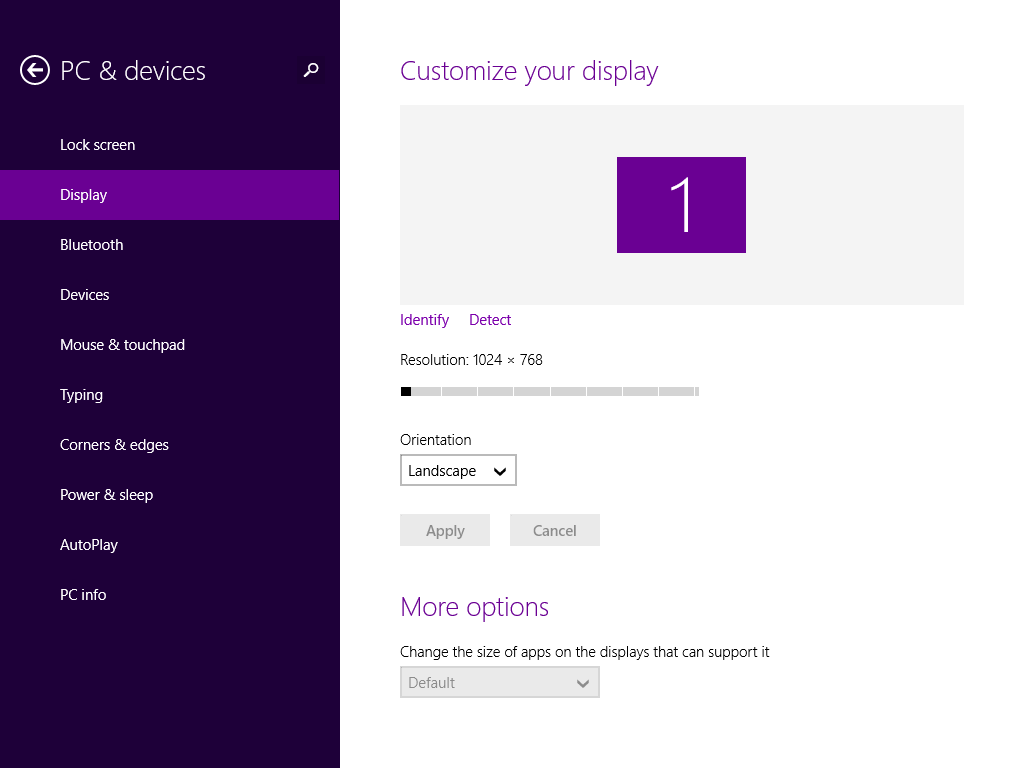 Windows 8.1 Preview Settings