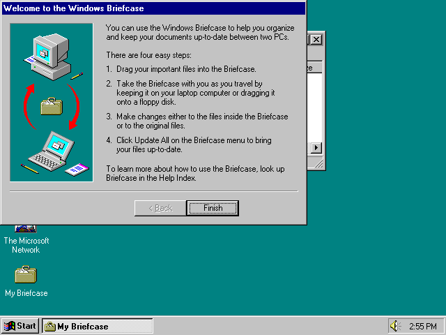 Windows 95 Briefcase