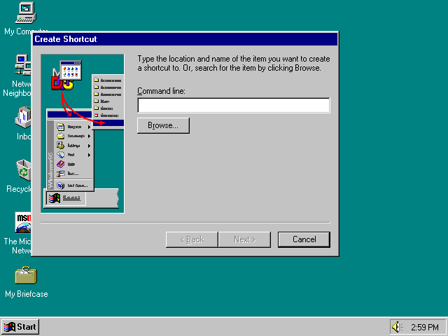 Windows 95 Shortcuts