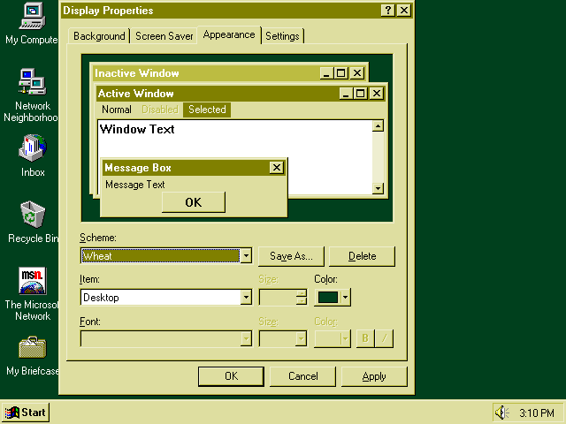 Windows 95 Theme