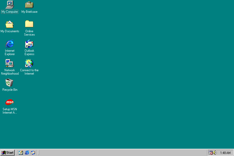 Windows 98 Desktop