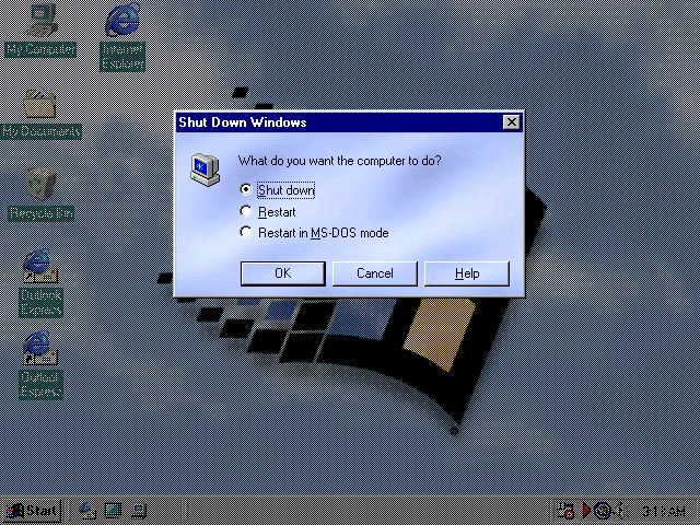Windows 99 Shutdown