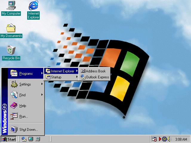 Windows 99 Start Menu