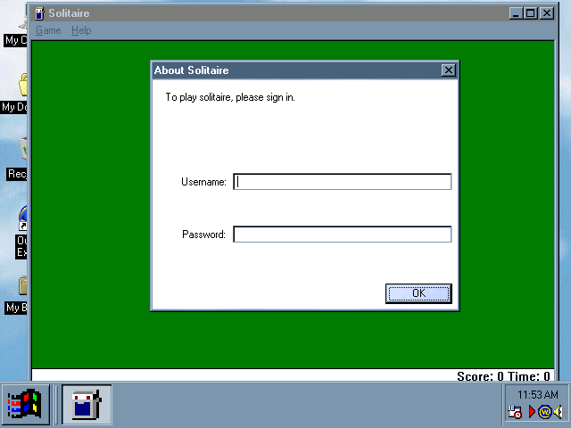 Windows 9 Login to app