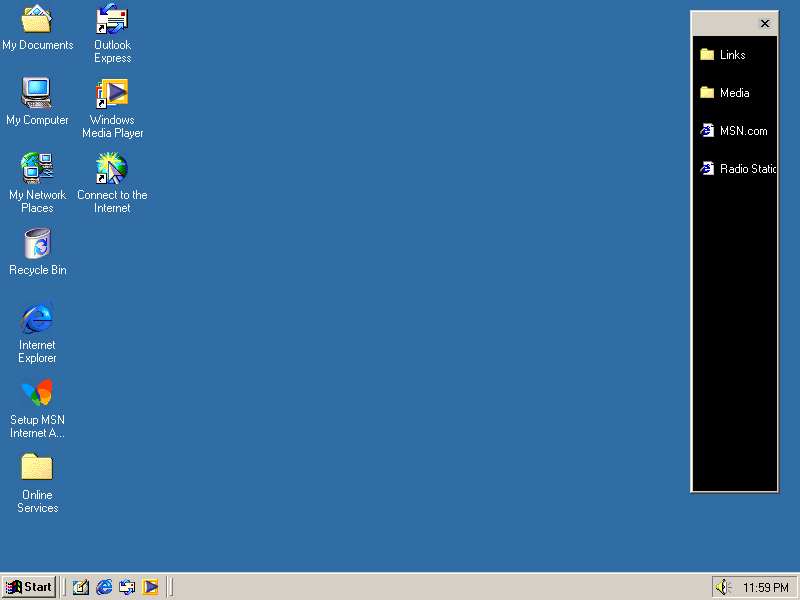 Windows ME Channel Bar