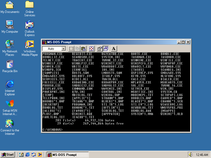 Windows ME DOS VDM