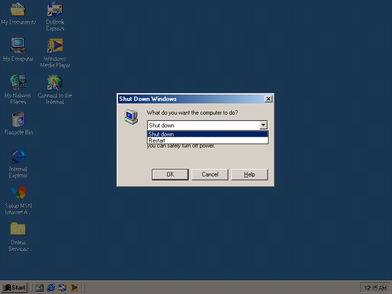 Windows ME Shutdown