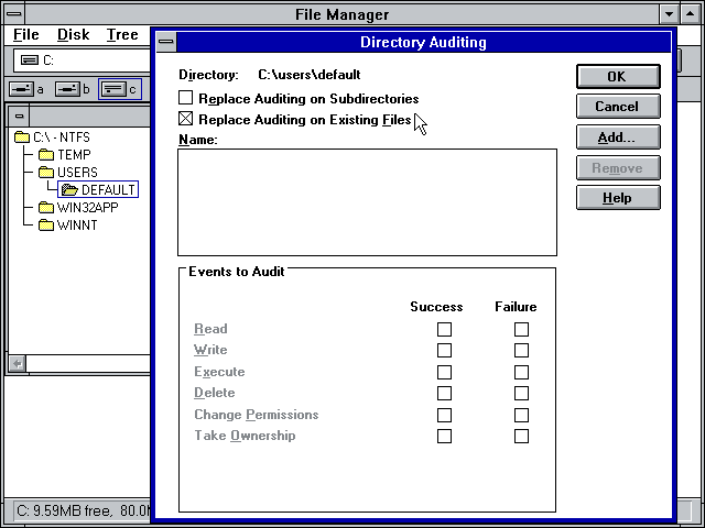 NT 3.1 Auditing